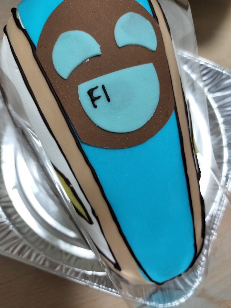 E7系北陸新幹線かがやきの3D立体誕生日ケーキ