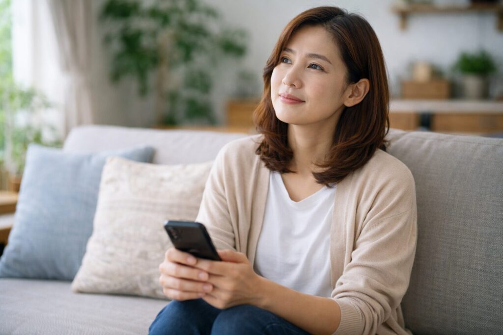 誕生日ケーキをどうするか考えている日本の親