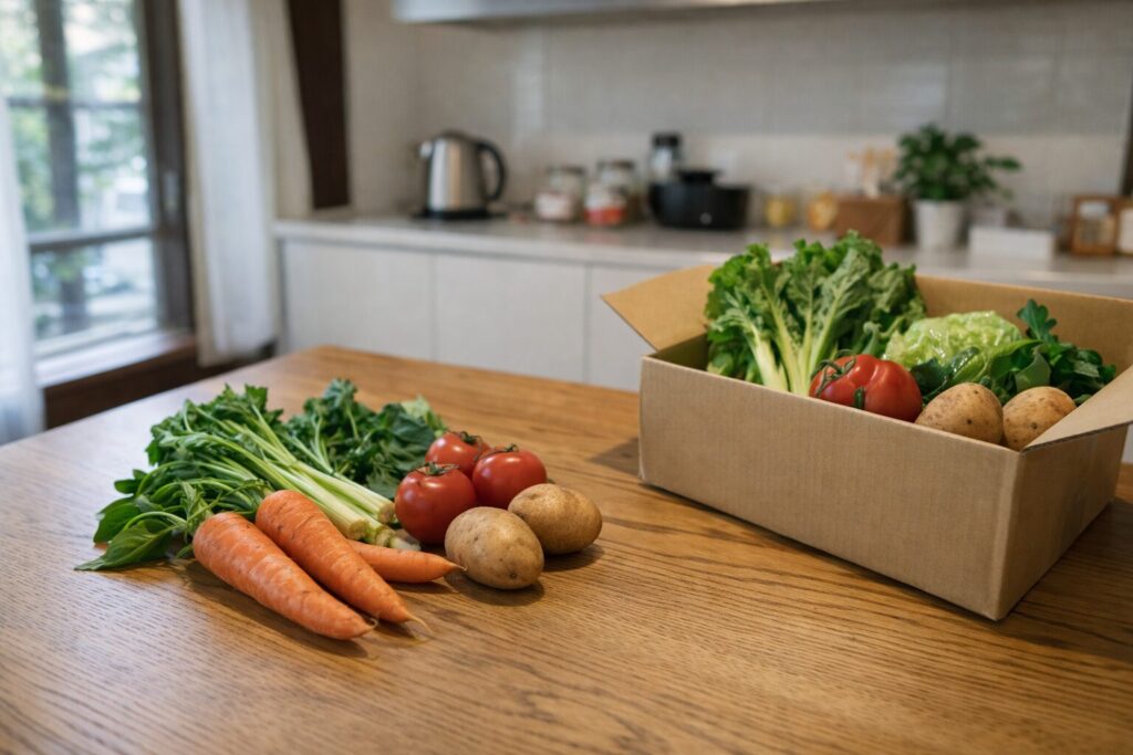らでぃっしゅぼーやの新鮮な野菜イメージ