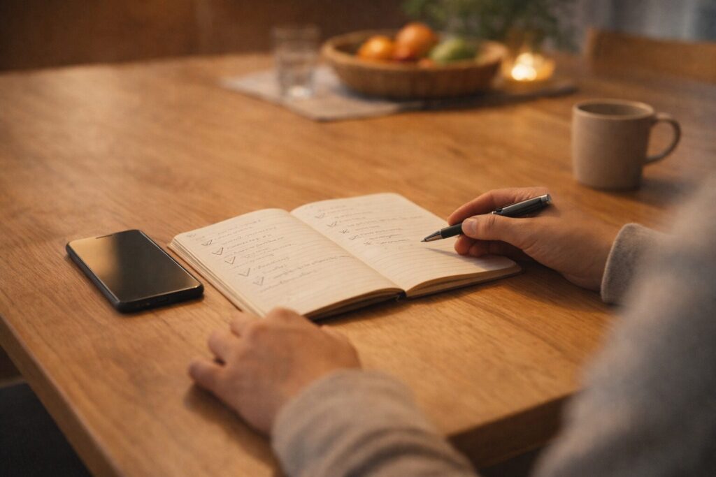 共働き家庭が食材宅配の選び方を検討しているイメージ