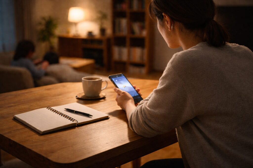 共働き家庭が食事サービス選びに悩むイメージ写真