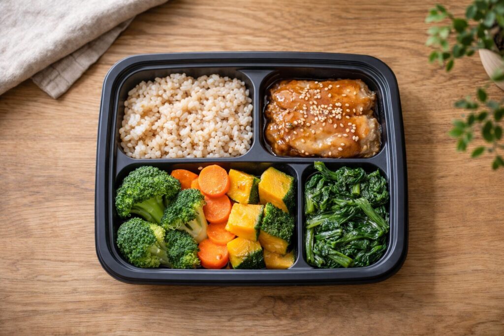 栄養バランスを考えた冷凍弁当のイメージ