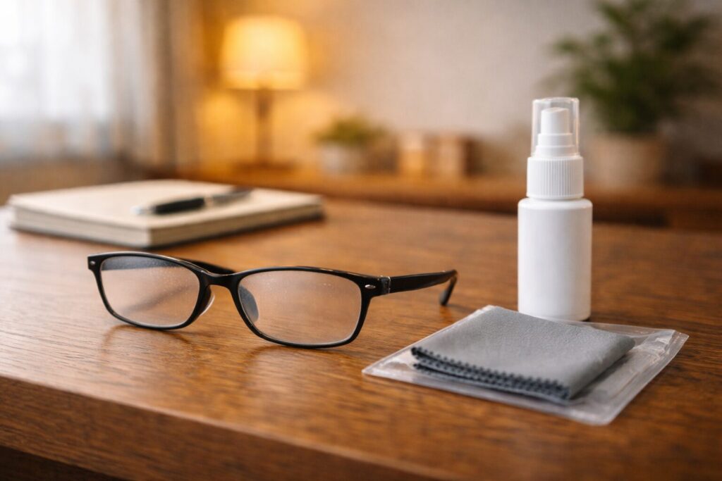 メガネ曇り止めクロスとスプレー