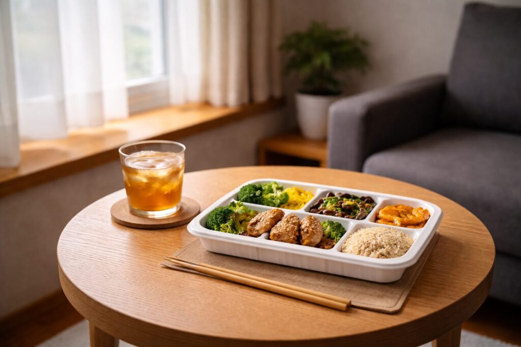 忙しい人の食生活をサポートする食事イメージ