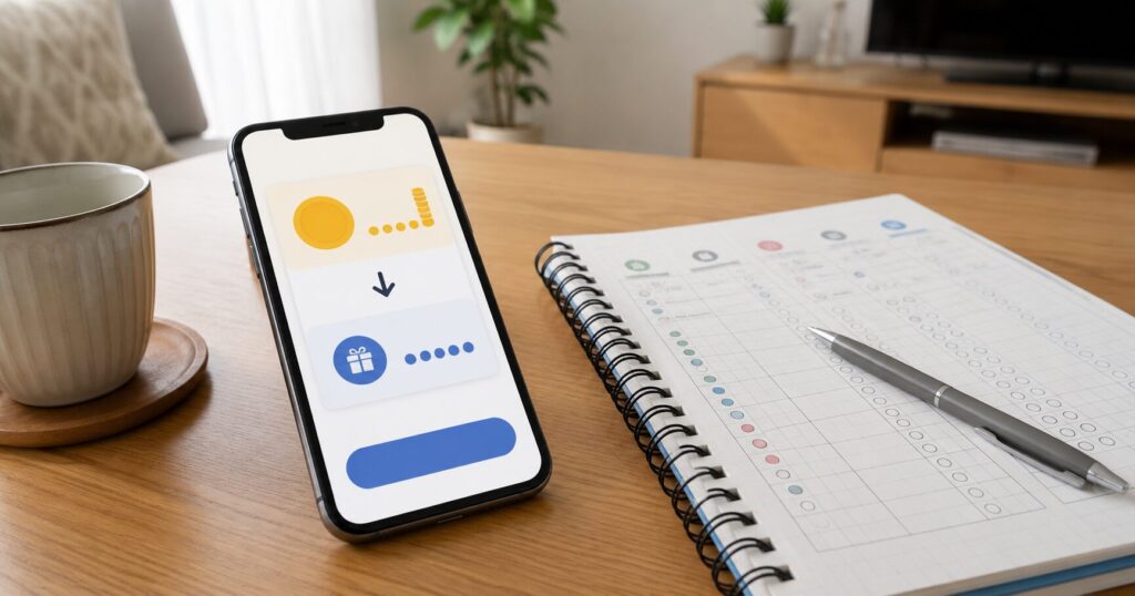 Pontaポイントをau PAYマーケット限定ポイントへ交換するイメージ