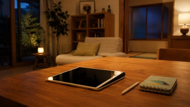 スマイルゼミの効果を確認する家庭学習の様子