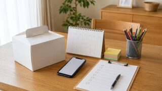 キャラクターケーキ通販で迷わないために準備を整理する家庭のテーブル