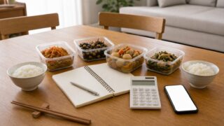 冷蔵宅配惣菜が向かない家庭の特徴を確認する食卓イメージ