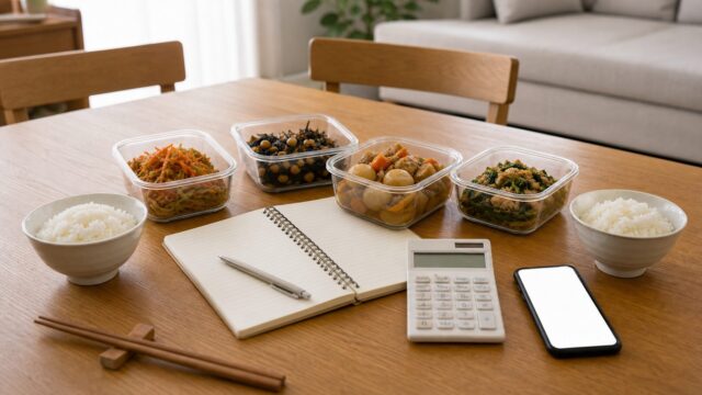 冷蔵宅配惣菜が向かない家庭の特徴を確認する食卓イメージ