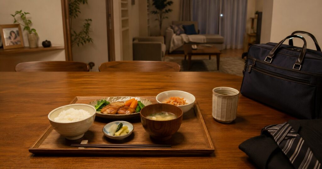 仕事後に手軽に用意できる夕食のイメージ