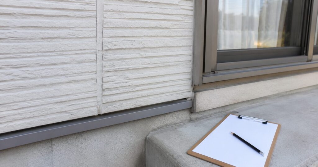 外壁塗装が必要か確認する劣化サインのチェックノートと住宅外観