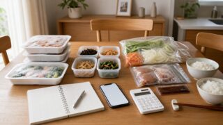 宅配食の選び方を考える日本の家庭の食卓