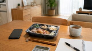 共働き家庭が宅配食noshを検討する食卓イメージ