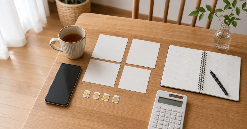 OPPOスマホと格安SIMを比較するイメージ