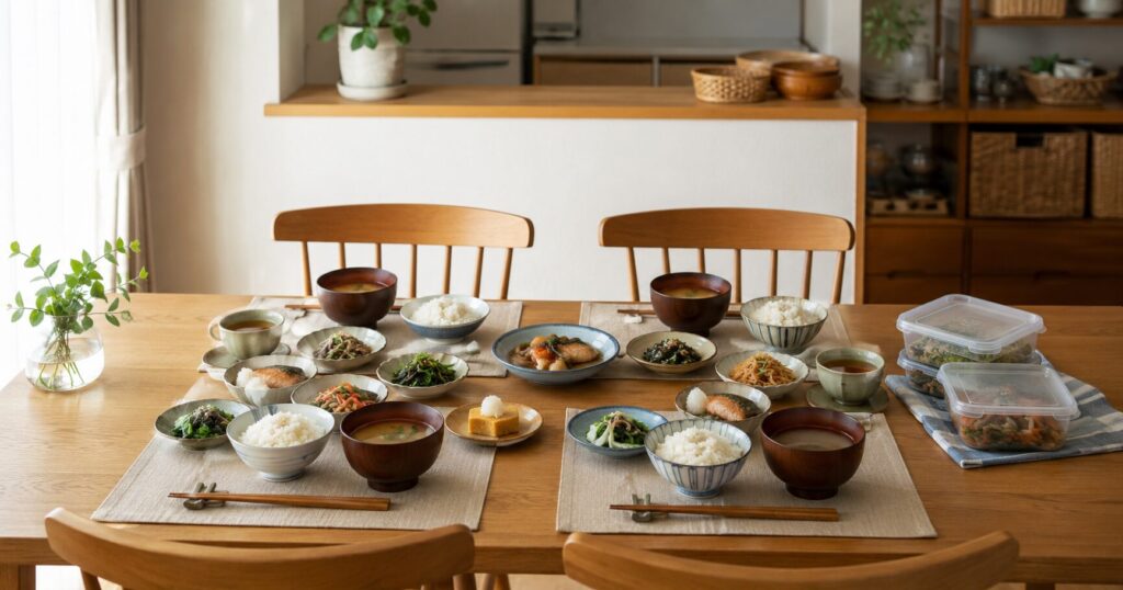 冷蔵宅配惣菜で夕飯の準備がラクになった穏やかな家庭の食卓