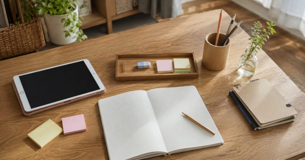 タブレット学習を見直すタイミングを考える家庭学習のイメージ