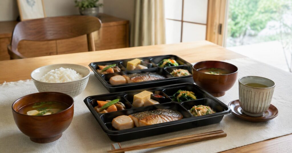 ワタミの宅食のような和食中心の宅配弁当イメージ