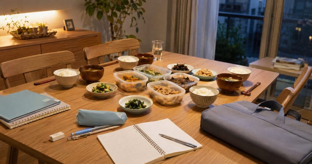 共働き家庭の夕飯準備に冷蔵惣菜を取り入れる食卓
