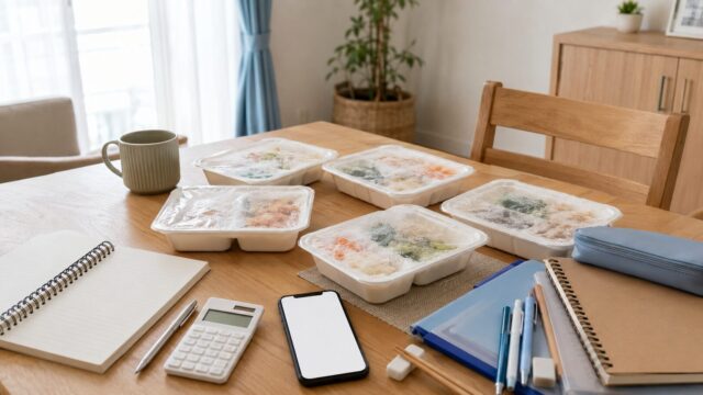 冷凍宅配がまずいのか口コミを確認する共働き家庭の食卓