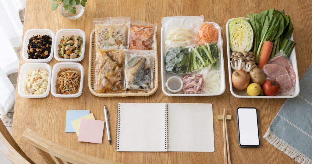 冷蔵惣菜・冷凍惣菜・ミールキット・食材宅配を比較する食卓