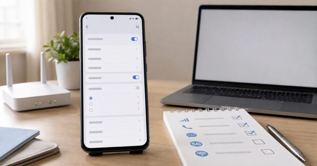 OPPO Find X9でahamoのAPN設定を確認するイメージ