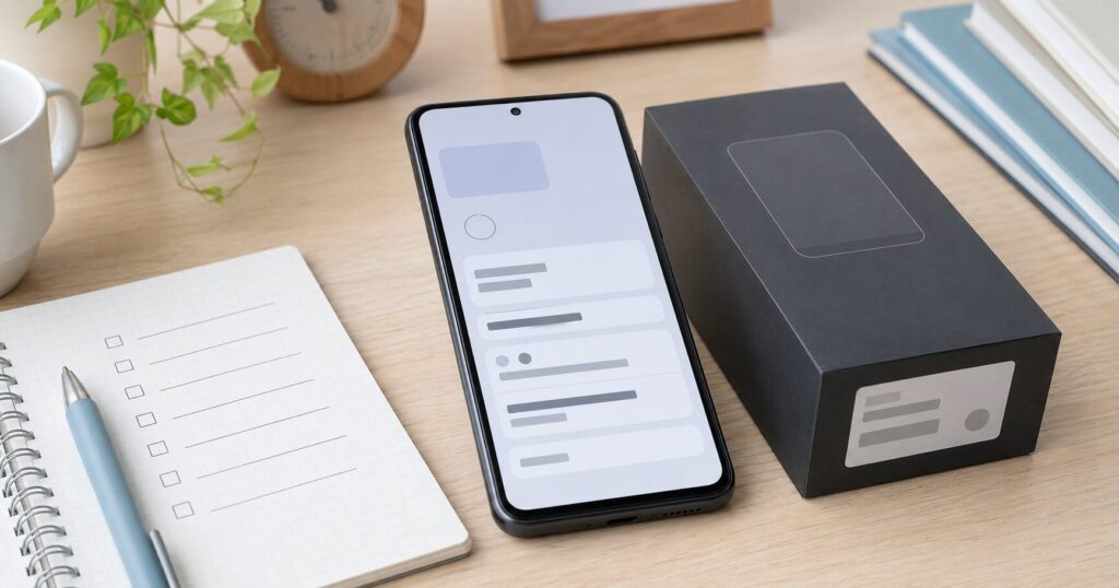 OPPO Find X9の設定画面からOPG07などの型番を確認するイメージ