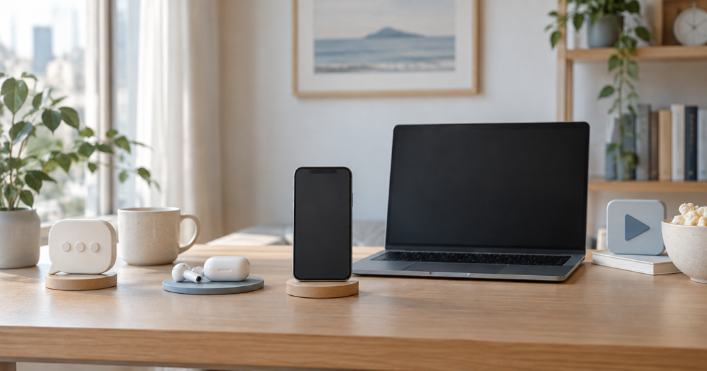 データ使用量別にLINEMOと楽天モバイルを選ぶイメージ